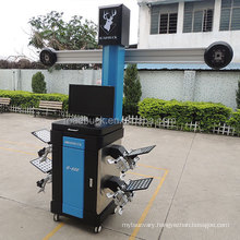 High quality garage equipments 3d wheel alignment with low-speed motor aluminum alloy pole